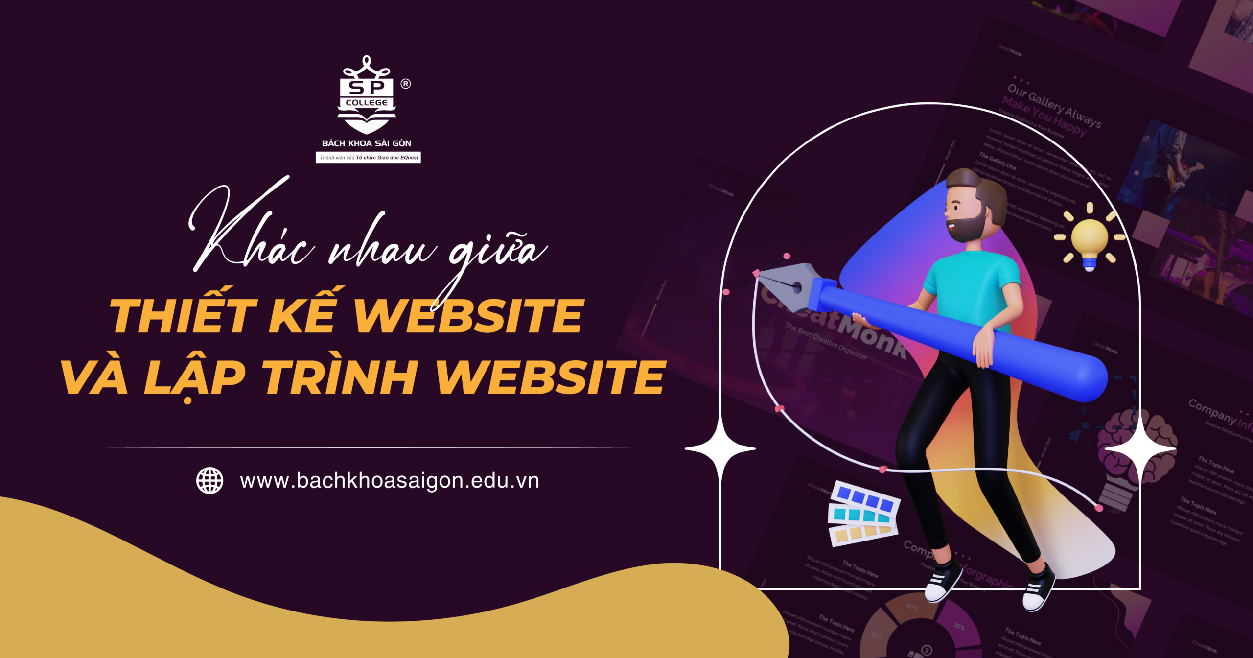 sự khác biệt giữa thiết kế website và lập trình website