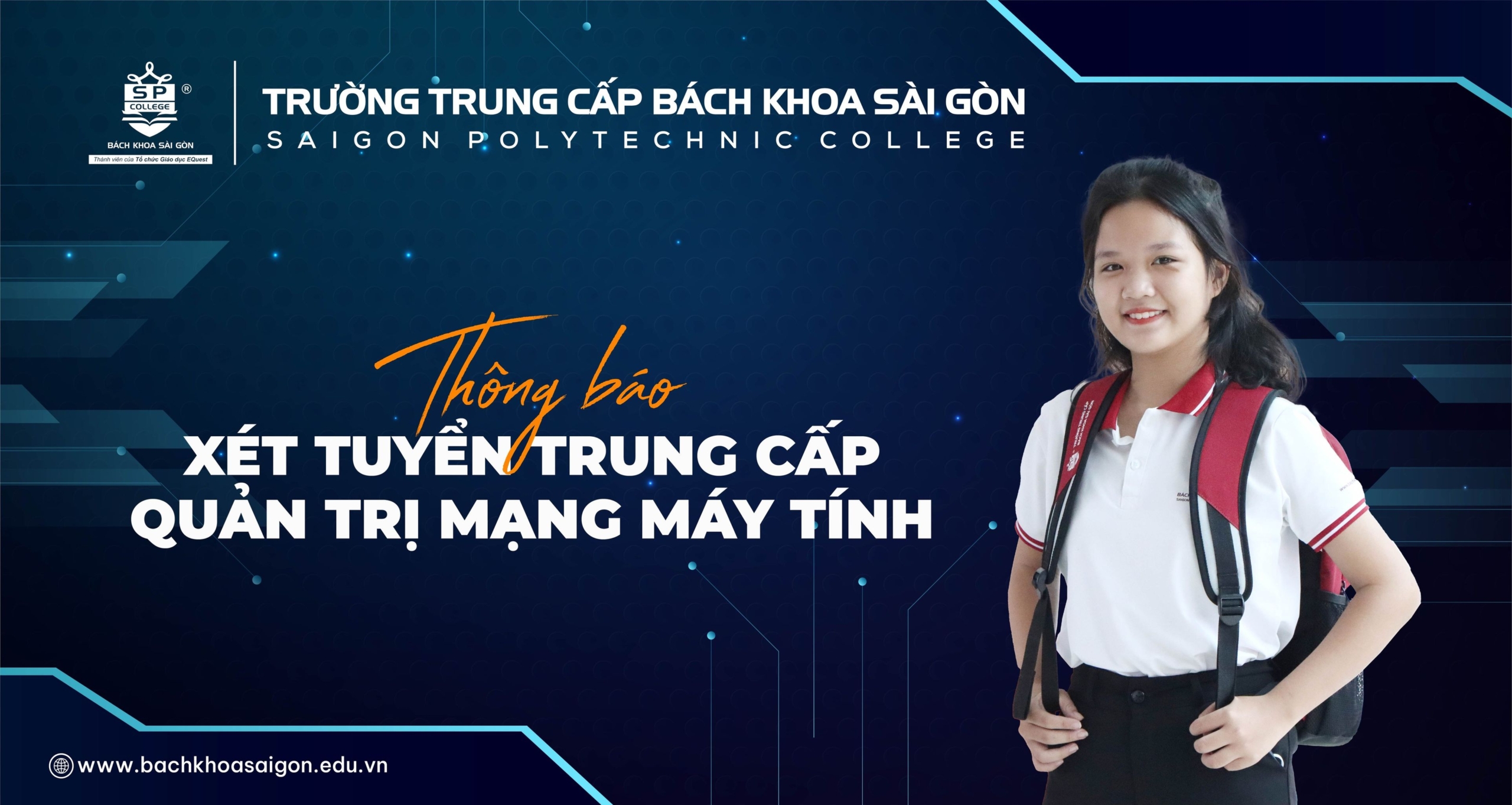 Thông báo tuyển sinh trung cấp quản trị mạng máy tính