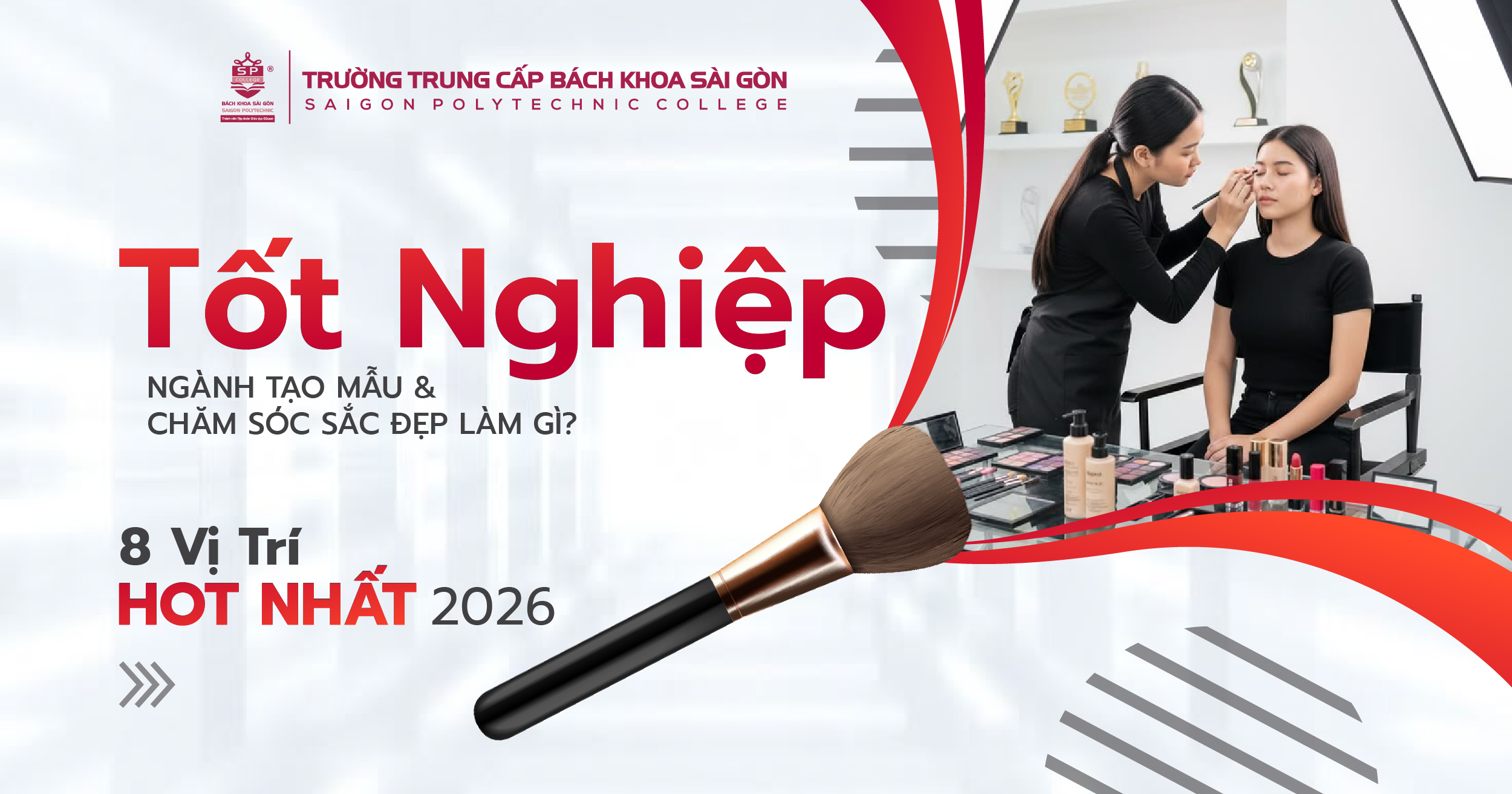 tốt nghiệp tạo mẫu và chăm sóc sắc đẹp